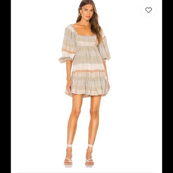 NWT $148 Free People Cozy Striped Mini Dress XS S - Picture 2 of 14